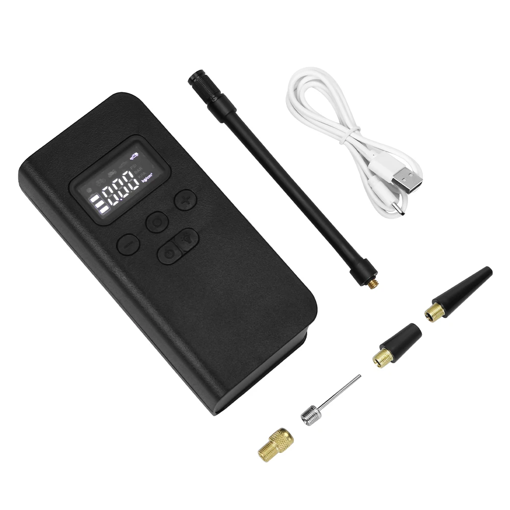 Digital Tire Pressure Detection 7.4v 60w 2000mah x2 Portable Mini Electric Bicycle Tire Air Pump For Tire Football Basketball
Digital Tire Pressure Detection 7.4v 60w 2000mah x2 Portable Mini Electric Bicycle Tire Air Pump For Tire Football Basketball