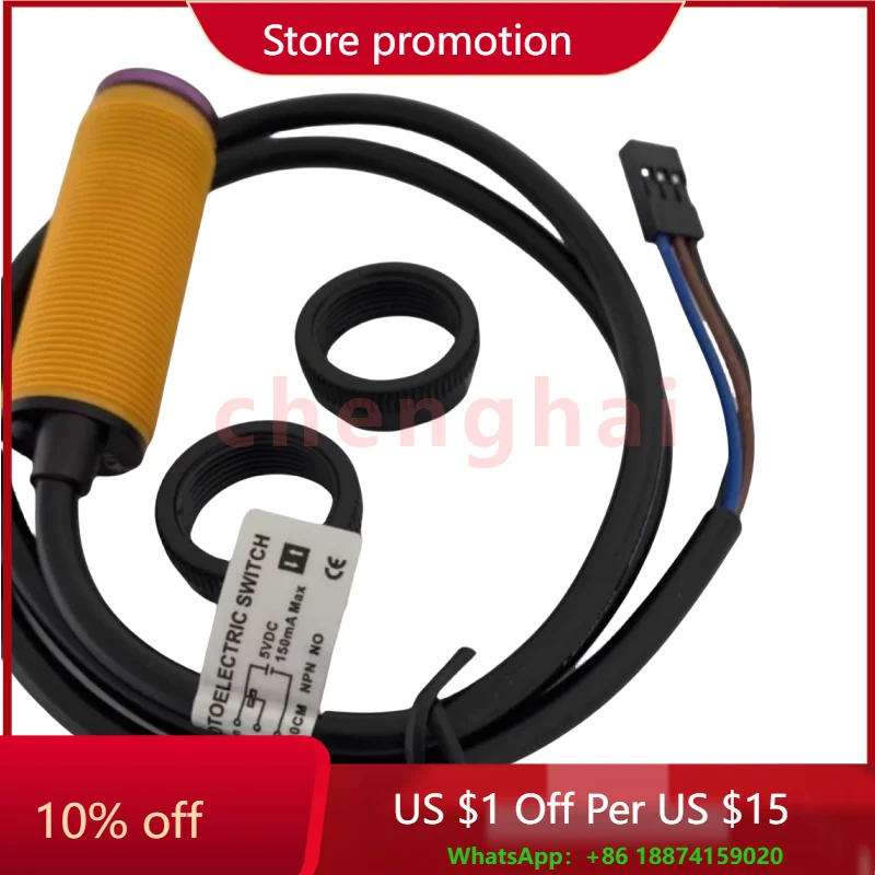 Smart Car Robot E18-D80NK Infrared Obstacle Avoidance Photoelectric Sensor Proximity Switch 3-80cm Detection Range Adjustable
Smart Car Robot E18-D80NK Infrared Obstacle Avoidance Photoelectric Sensor Proximity Switch 3-80cm Detection Range Adjustable