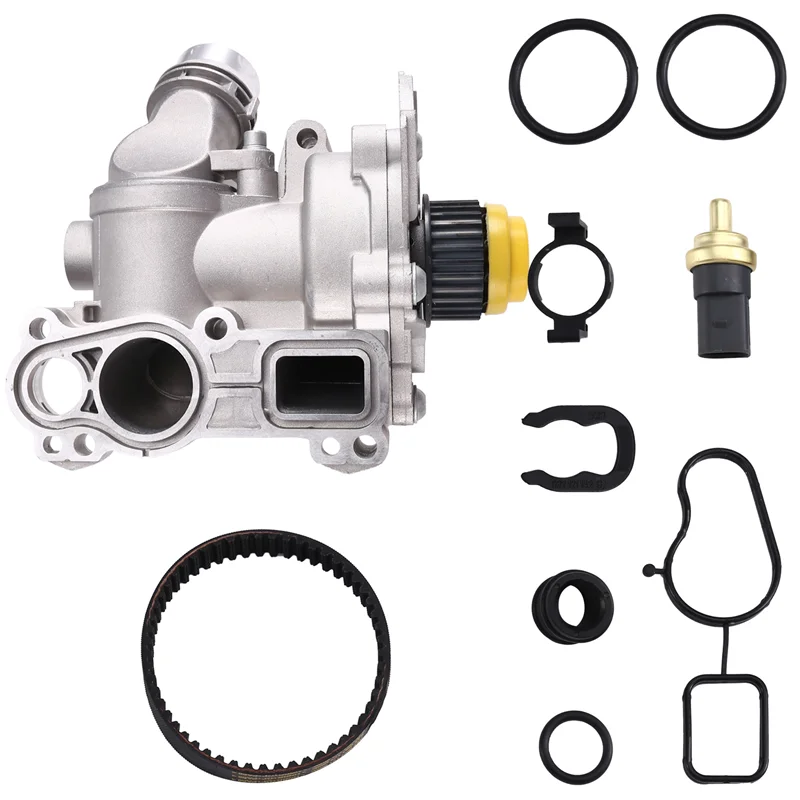 NEW-For VW Passat Golf A4 Q5 TT 1.8T 2.0T EA888 Cooling Water Pump Thermostat Assembly Belt Washer Kit 06H121026
NEW-For VW Passat Golf A4 Q5 TT 1.8T 2.0T EA888 Cooling Water Pump Thermostat Assembly Belt Washer Kit 06H121026