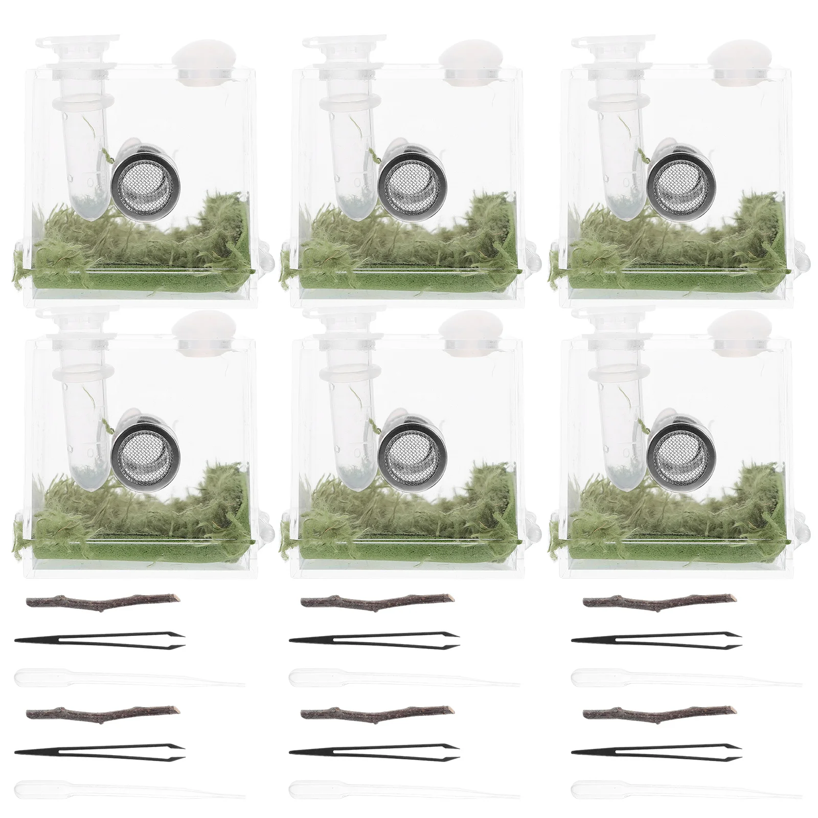 2 Sets Jumping Spider Breeding Box Insect Raising Case Feeding The Fence Reptile Tank Habitat Cage Acrylic Enclosure Container
2 Sets Jumping Spider Breeding Box Insect Raising Case Feeding The Fence Reptile Tank Habitat Cage Acrylic Enclosure Container