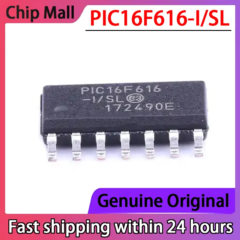 1 шт., новый оригинальный светодиодный микроконтроллер CMOS SOP14 8 бит pic16/ SL f616 SMT
1 шт., новый оригинальный светодиодный микроконтроллер CMOS SOP14 8 бит pic16/ SL f616 SMT