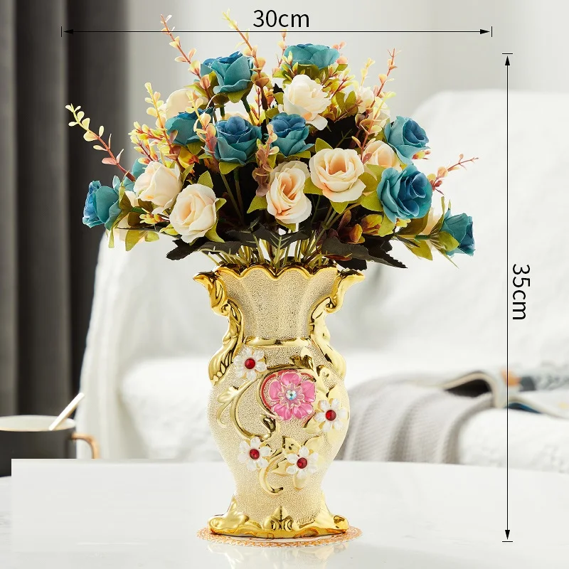 Gilt Frosted Porcelain Vase Vintage Advanced Ceramic Flower Vase For Room Study Hallway Home Wedding Decor
Gilt Frosted Porcelain Vase Vintage Advanced Ceramic Flower Vase For Room Study Hallway Home Wedding Decor