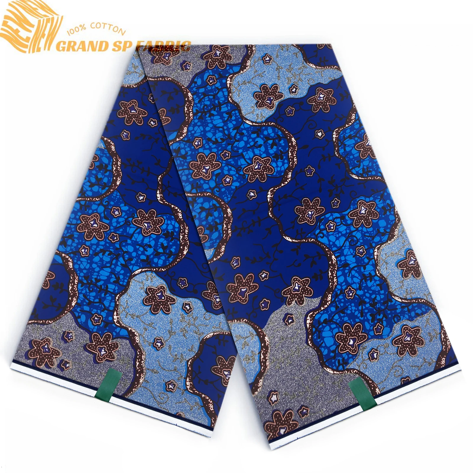 Лидер продаж 2025 года, ткань с восковым принтом Grand Super, 6 ярдов, хлопковая ткань Анкара для женщин, модная свадебная одежда, подарок 
Лидер продаж 2025 года, ткань с восковым принтом Grand Super, 6 ярдов, хлопковая ткань Анкара для женщин, модная свадебная одежда, подарок