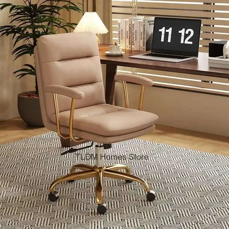 Italian Leather Office Chairs Home Bedroom Computer Chair Light Luxury Cream Style Office Meeting Backrest Armrest Gaming Chair
Italian Leather Office Chairs Home Bedroom Computer Chair Light Luxury Cream Style Office Meeting Backrest Armrest Gaming Chair