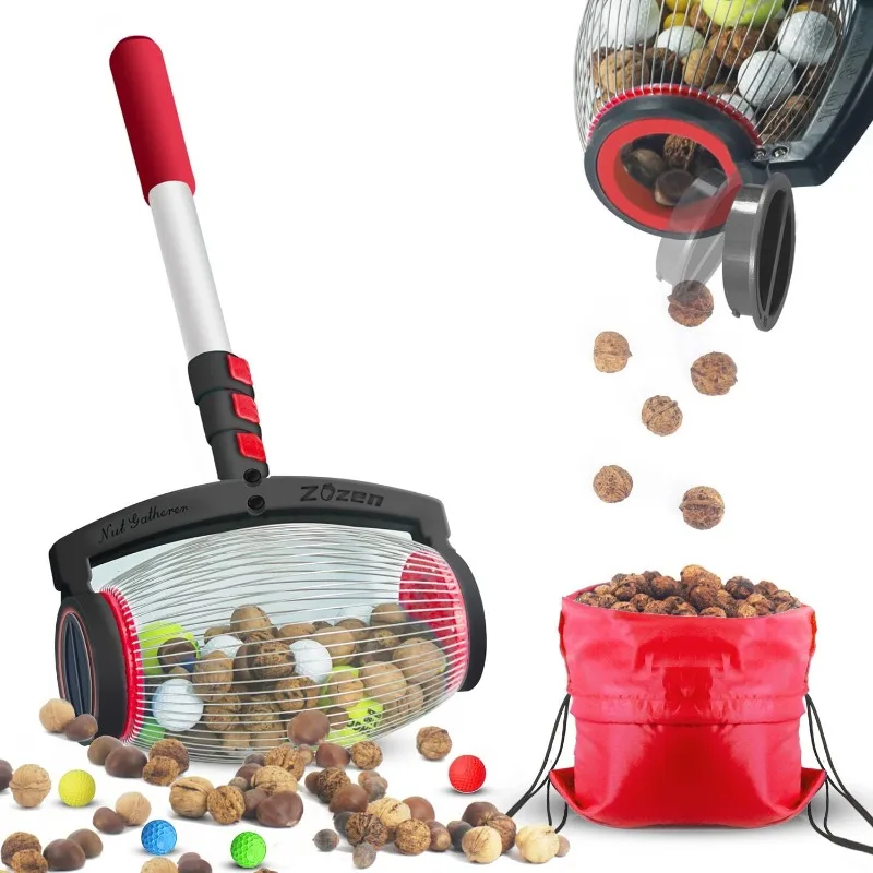 Nut Gatherer, Walnut Picker Upper Roller, Pinecone Picker Upper - Side Opening Dump/Apply to Walnut, Pecan, Hickory,
Nut Gatherer, Walnut Picker Upper Roller, Pinecone Picker Upper - Side Opening Dump/Apply to Walnut, Pecan, Hickory,