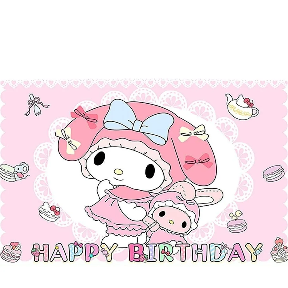 Sanrio Melody Background Cloth, Pink Birthday Party Decoration Supplies, Scene Layout Props
Sanrio Melody Background Cloth, Pink Birthday Party Decoration Supplies, Scene Layout Props