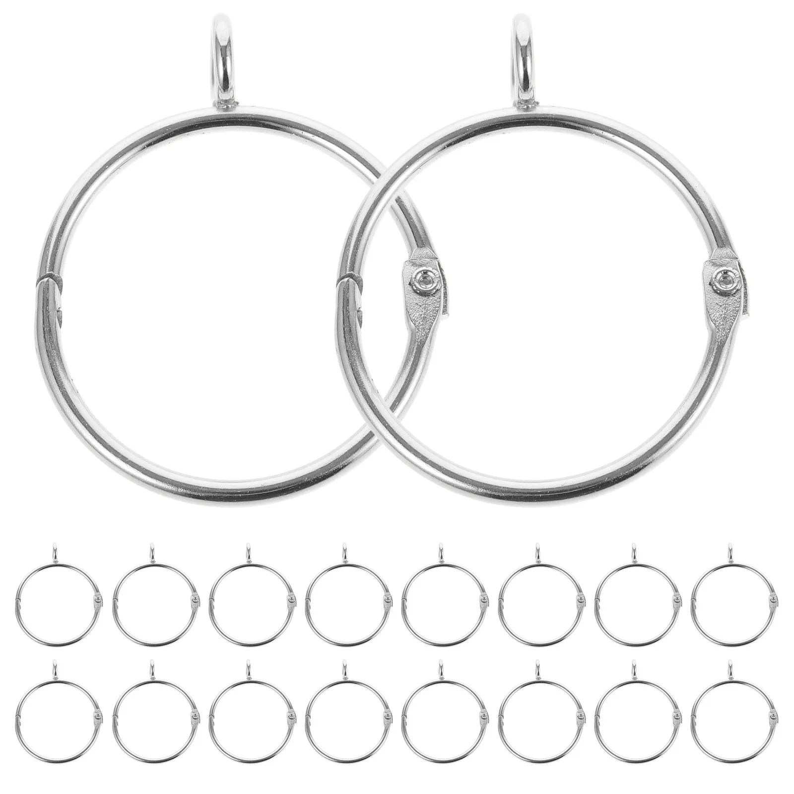 20Pcs Curtain Eyelet Rings Stainless Steel Silent Design Thickened Smooth Slide Hanging Shower Curtain Rings
20Pcs Curtain Eyelet Rings Stainless Steel Silent Design Thickened Smooth Slide Hanging Shower Curtain Rings