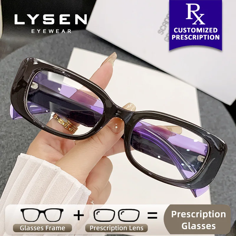 LYSEN Versatile Oval Women Prescription Glasses Blue Light Blocking Photochromic Myopia Glasses UV Protection Progressive Lenses
LYSEN Versatile Oval Women Prescription Glasses Blue Light Blocking Photochromic Myopia Glasses UV Protection Progressive Lenses