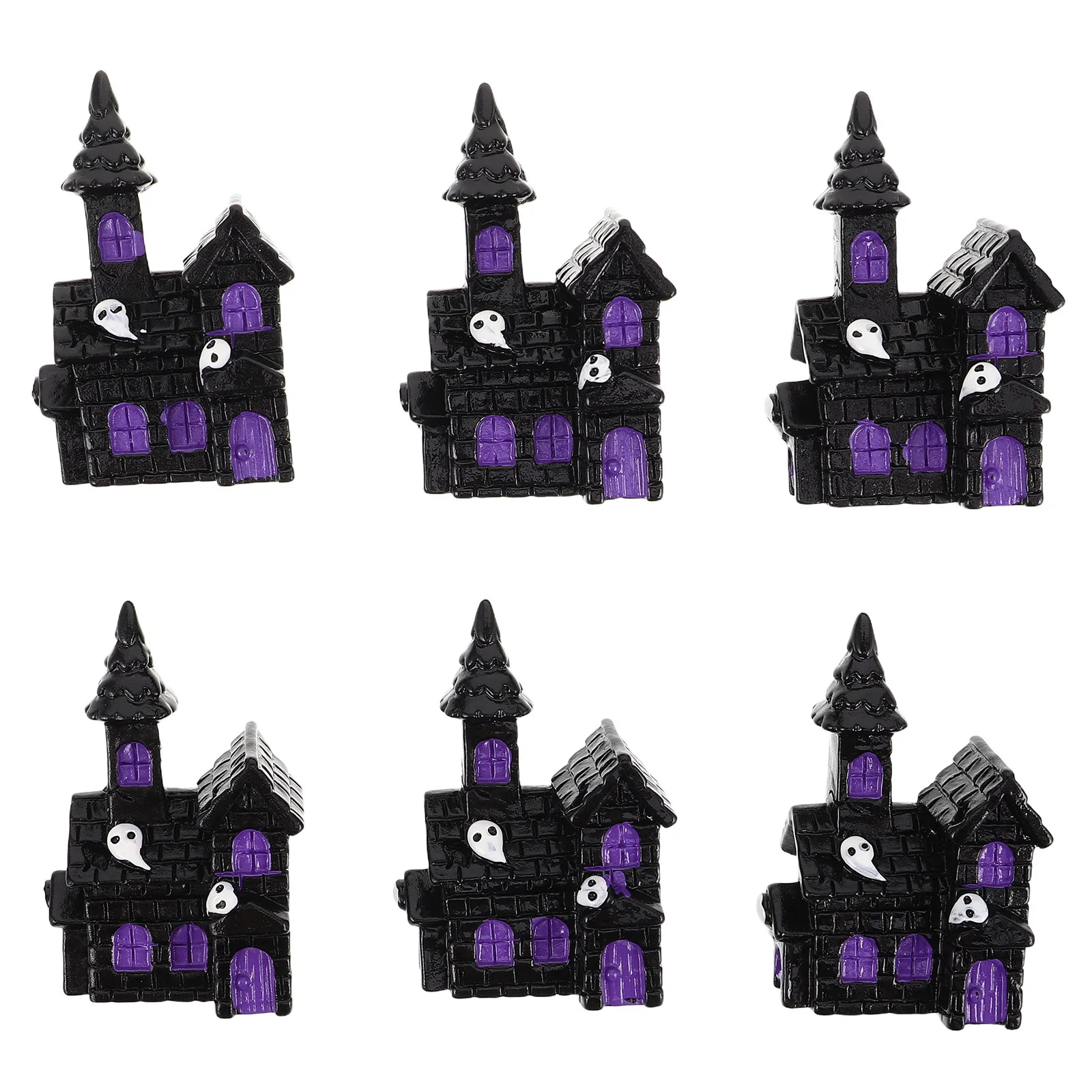 6Pcs Resin Miniature Haunted House Sculptures Halloween Indoor Decor Mini Ghost House Ornaments Micro Small Sculpture
6Pcs Resin Miniature Haunted House Sculptures Halloween Indoor Decor Mini Ghost House Ornaments Micro Small Sculpture