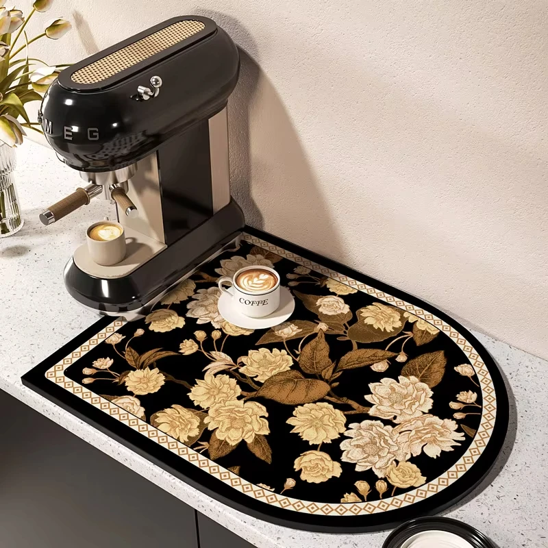 VIKAMA New Arched Coffee Machine Pad - Kitchen Countertop Drainage, Non-Washable Heat Insulating, Drying Mat for Home Decoration
VIKAMA New Arched Coffee Machine Pad - Kitchen Countertop Drainage, Non-Washable Heat Insulating, Drying Mat for Home Decoration
