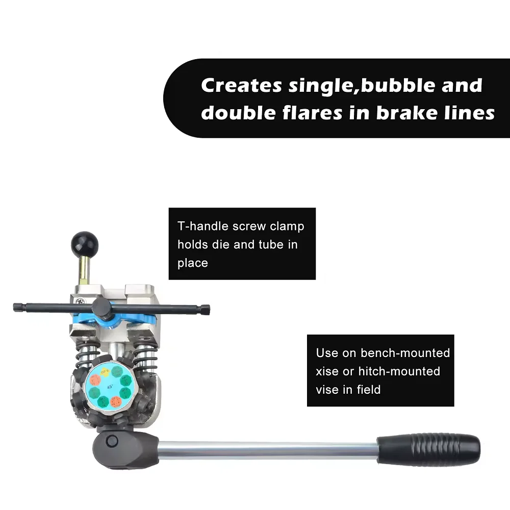 45 ° /37 ° Профессиональный набор инструментов для развальцовки тормозной трубки, набор инструментов для развальцовки тормозной трубы, 45/37 градусов, одинарный, пузырьковый, двойной комплект инструментов
45 ° /37 ° Профессиональный набор инструментов для развальцовки тормозной трубки, набор инструментов для развальцовки тормозной трубы, 45/37 градусов, одинарный, пузырьковый, двойной комплект инструментов