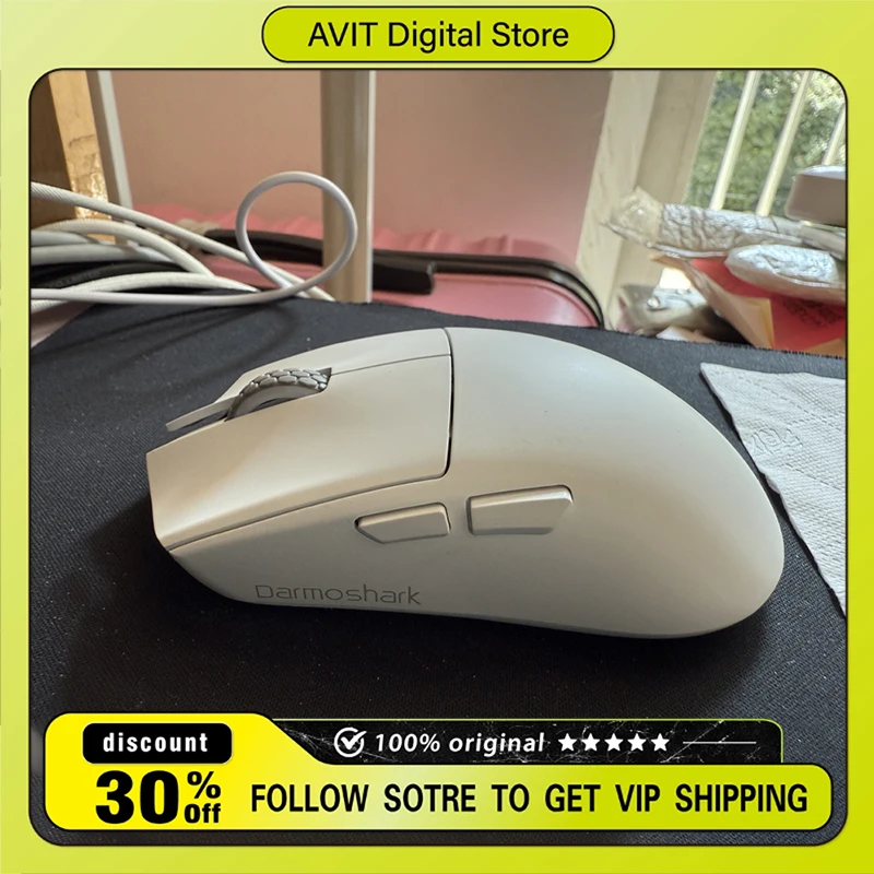 Darmoshark M3XSPRO игровая беспроводная мышь легкая 1k 8K30000DPI PAW3950 пользовательская производительность мышь для киберспорта для ПК Fps геймер
Darmoshark M3XSPRO игровая беспроводная мышь легкая 1k 8K30000DPI PAW3950 пользовательская производительность мышь для киберспорта для ПК Fps геймер