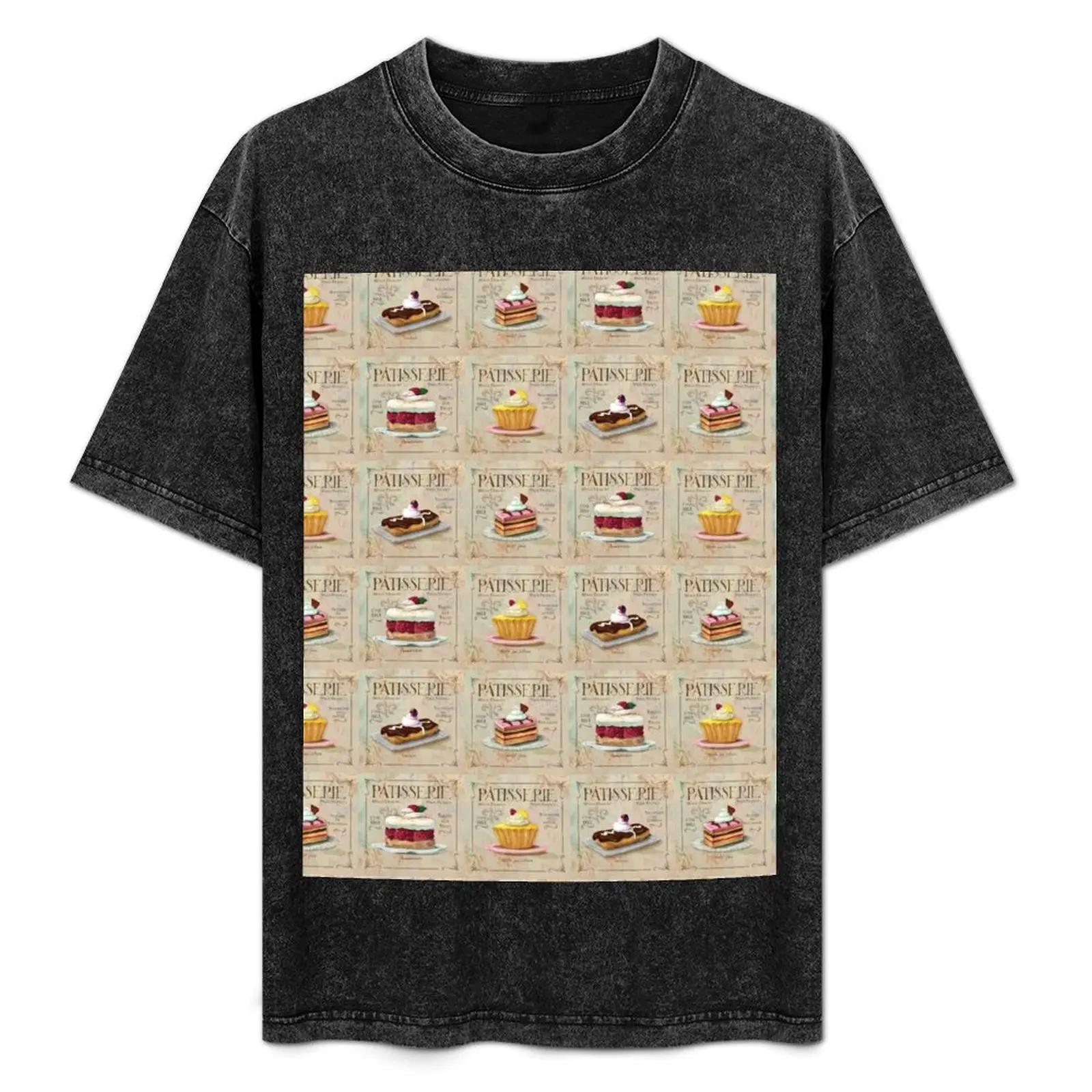 French Patisserie multi print T-Shirt Basic Plain Tee for Spring and Summer
French Patisserie multi print T-Shirt Basic Plain Tee for Spring and Summer