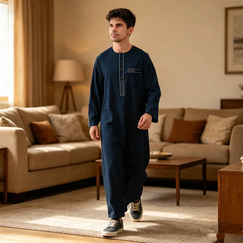 Men Jubba Thobe Long Sleeve Robe Arabic Islam Kaftan Turkey Caftan Saudi Abaya Thawb Dishdasha Muslim Dress Traditional Clothing
Men Jubba Thobe Long Sleeve Robe Arabic Islam Kaftan Turkey Caftan Saudi Abaya Thawb Dishdasha Muslim Dress Traditional Clothing