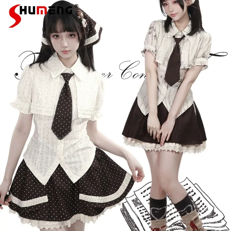 Summer Y2k Floral Tie Waist Short Sleeves Shirt Ruffle Trim A Line Mini Skirt Slim Fit Casual Daily Wear Girls Matching Clothes
Summer Y2k Floral Tie Waist Short Sleeves Shirt Ruffle Trim A Line Mini Skirt Slim Fit Casual Daily Wear Girls Matching Clothes