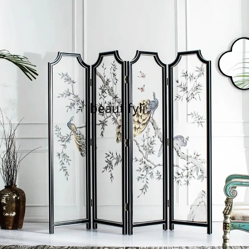 New Chinese Style Screen Hand-Painted Partition Living Room Folding Mobile Entrance Wall Solid Wood Retro Accordion Partition
New Chinese Style Screen Hand-Painted Partition Living Room Folding Mobile Entrance Wall Solid Wood Retro Accordion Partition