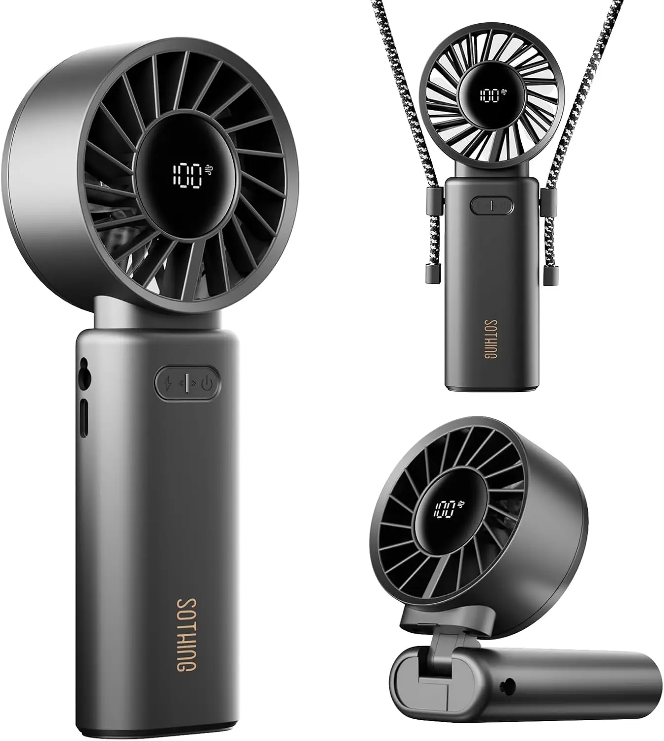3-IN-1 Portable Turbo Fan, 15000RPM, 19Hrs, 1-100 Speed, Digital Display, Foldable, Mini Fan for Travel
3-IN-1 Portable Turbo Fan, 15000RPM, 19Hrs, 1-100 Speed, Digital Display, Foldable, Mini Fan for Travel