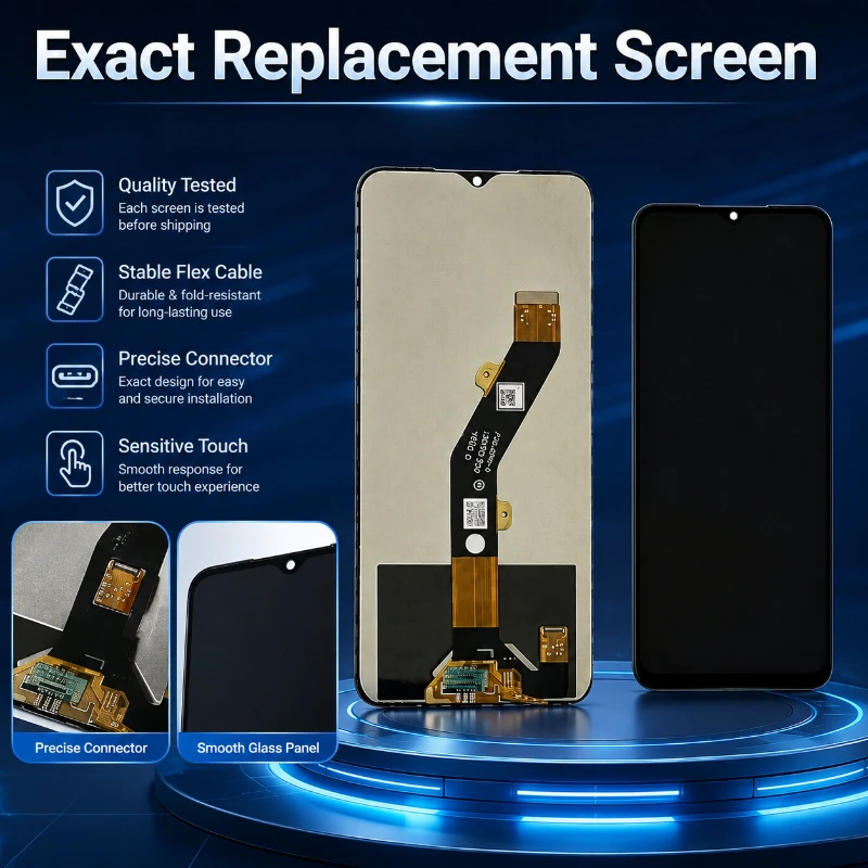 for Transsion Full LCD Display Screen Assembly Replacement Compatible with BF7 X669 Mobile Phone Touch Screen Complete Panel
for Transsion Full LCD Display Screen Assembly Replacement Compatible with BF7 X669 Mobile Phone Touch Screen Complete Panel