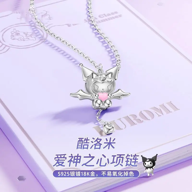 Ожерелье Sanrio Kuromi в форме сердца Купидона, посеребренное взрывоопасное ожерелье, женское мультяшное милое ожерелье для подруги, подарок на день рождения
Ожерелье Sanrio Kuromi в форме сердца Купидона, посеребренное взрывоопасное ожерелье, женское мультяшное милое ожерелье для подруги, подарок на день рождения