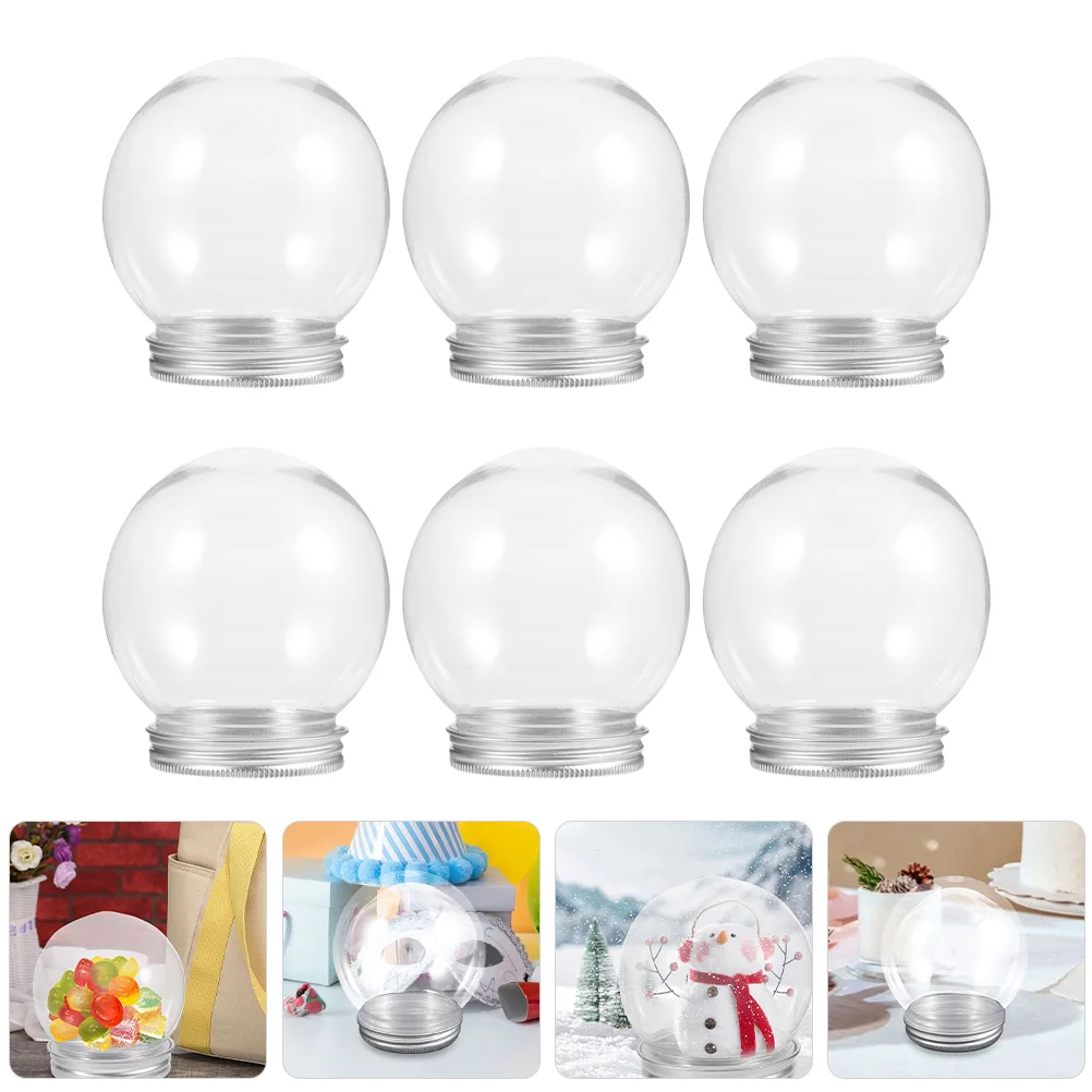 6 Pcs Transparent Snowball Bottle Clear DIY Water Globes Christmas Compact Plastic Empty Snowballs Crafts Supplies
6 Pcs Transparent Snowball Bottle Clear DIY Water Globes Christmas Compact Plastic Empty Snowballs Crafts Supplies