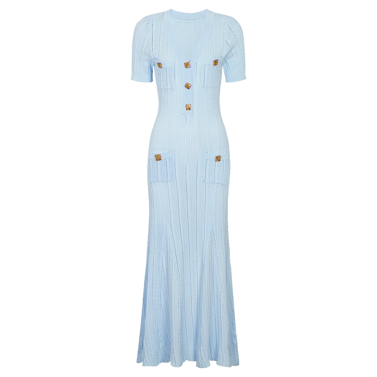 26164 Women Summer V Neck Short Sleeve Maxi Dress Slimming Soft Material Versatile Street Casual Ladies Dress
26164 Women Summer V Neck Short Sleeve Maxi Dress Slimming Soft Material Versatile Street Casual Ladies Dress