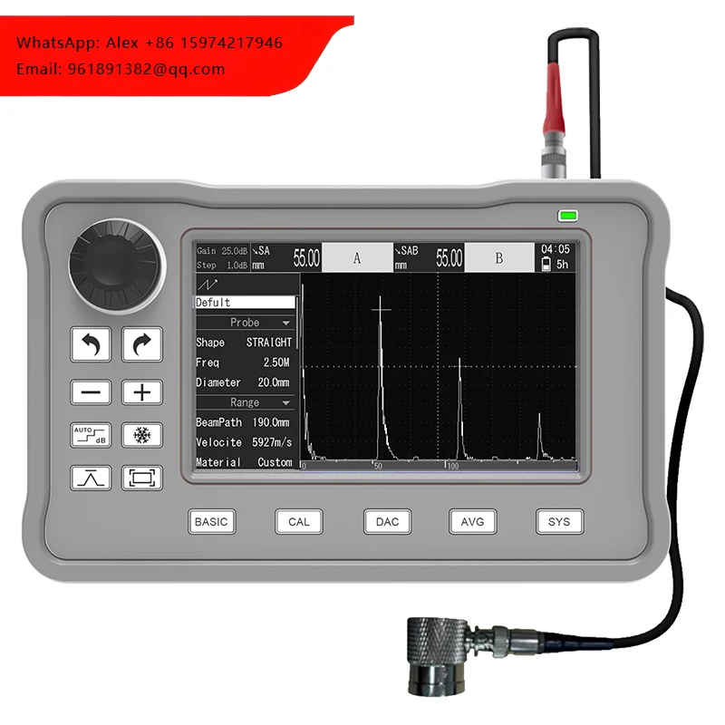 GUF750 Ultrasonic Flaw Detector Workpiece Internal Subtle Defect Detection Portable Equipment
GUF750 Ultrasonic Flaw Detector Workpiece Internal Subtle Defect Detection Portable Equipment