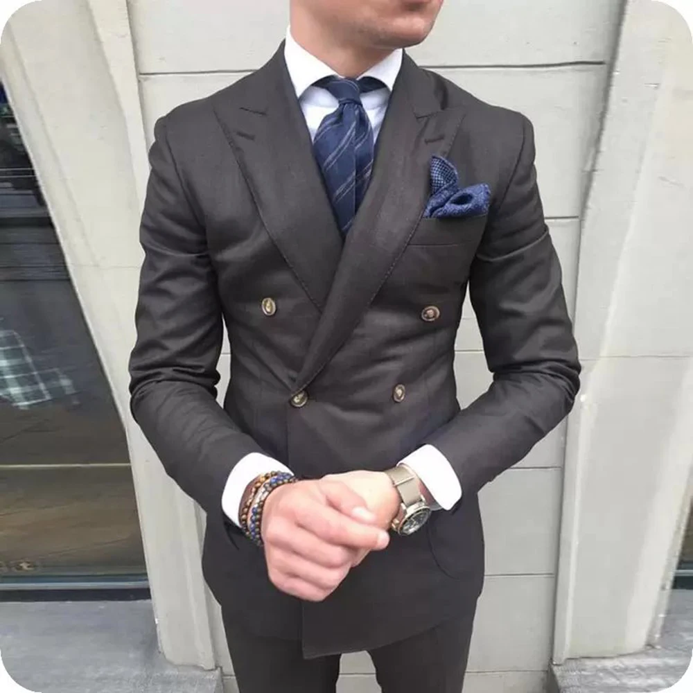 Mens Suits Wedding Tuxedos Fashion Groom Wear Peak Lapel Slim Fit Blazer Sets Jacket And Pant Costume Homme
Mens Suits Wedding Tuxedos Fashion Groom Wear Peak Lapel Slim Fit Blazer Sets Jacket And Pant Costume Homme