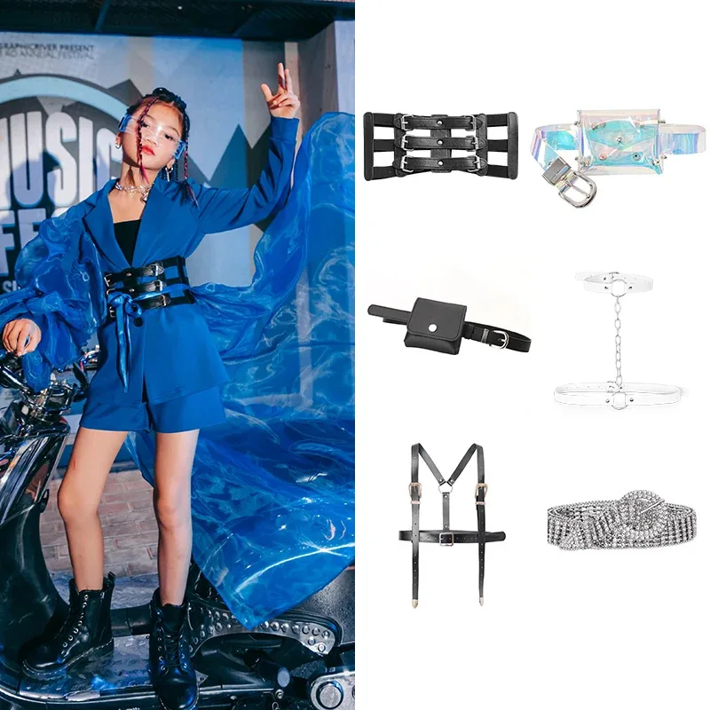 ZZL K-PoP Clothes Children's catwalk girls catwalk dance waistband girls accessories with belts
ZZL K-PoP Clothes Children's catwalk girls catwalk dance waistband girls accessories with belts