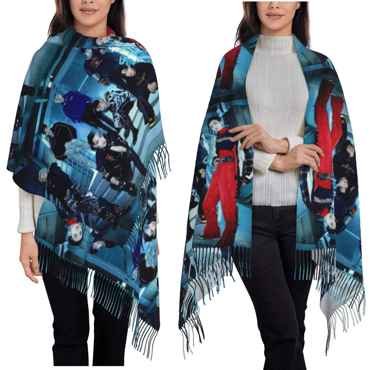 Ateez Mingi The World Ep.1 Movement Guerrilla Scarf Tassel Scarves for Women Warm Shawls and Wraps Large Fall Winter Shawl Wrap
Ateez Mingi The World Ep.1 Movement Guerrilla Scarf Tassel Scarves for Women Warm Shawls and Wraps Large Fall Winter Shawl Wrap