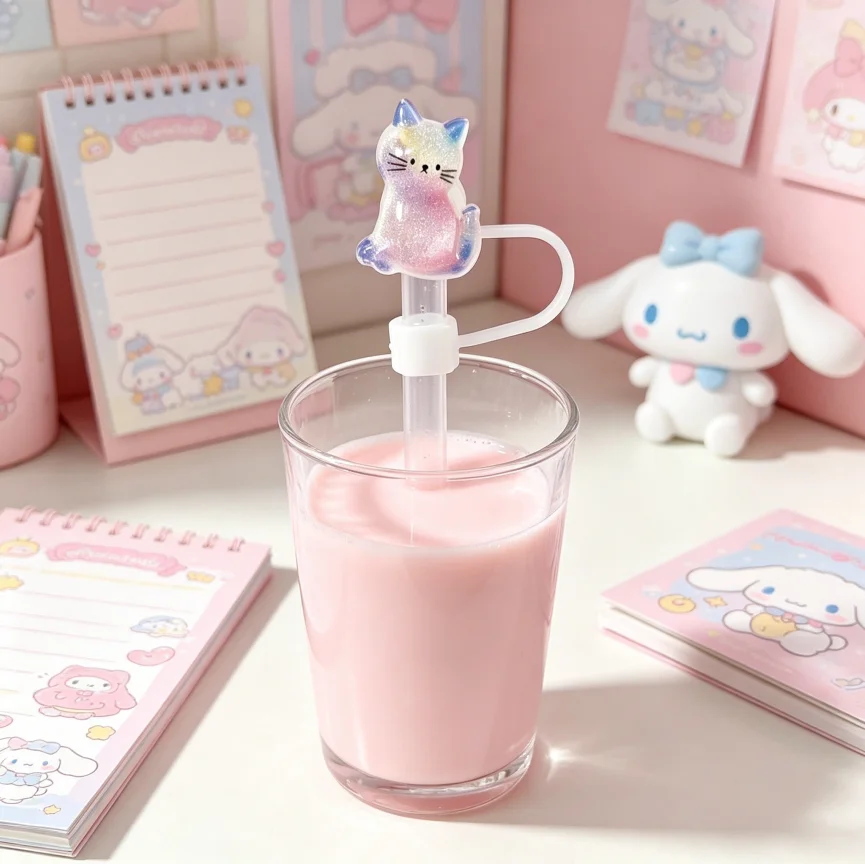 1pcs Fancy Colors Cute Kitten Straw Tips Cover Reusable Toppers Dust-Proof Cover Plugs for Drinking Straws Party Birthday Party Gifts Portable
1pcs Fancy Colors Cute Kitten Straw Tips Cover Reusable Toppers Dust-Proof Cover Plugs for Drinking Straws Party Birthday Party Gifts Portable