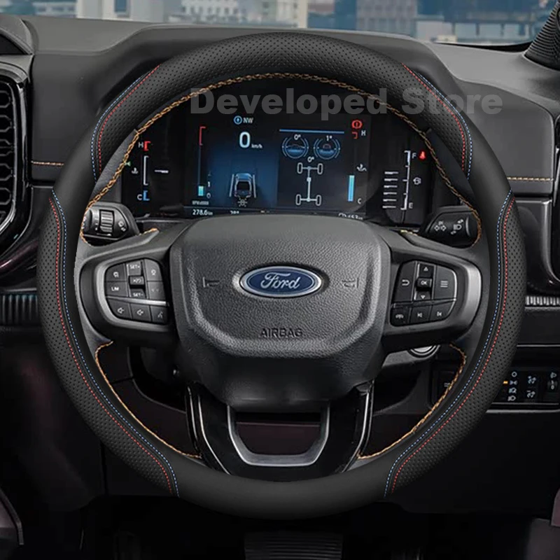 Car Steering Wheel Cover For Ford Ranger Wildtrak X Raptor 2025-2012 Leather Auto Steering Wheel Ford Ranger T9 Accessories
Car Steering Wheel Cover For Ford Ranger Wildtrak X Raptor 2025-2012 Leather Auto Steering Wheel Ford Ranger T9 Accessories
