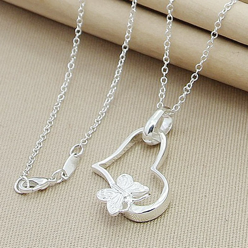 925 Sterling Silver Love Butterfly Pendant Necklace, Ladies Couple Simple Luxury Banquet Wedding Birthday Jewelry Gift
925 Sterling Silver Love Butterfly Pendant Necklace, Ladies Couple Simple Luxury Banquet Wedding Birthday Jewelry Gift