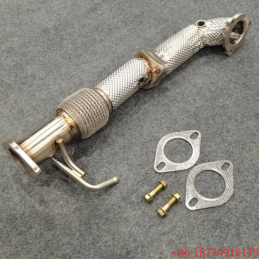 Hot Sale OEM MM Heat Shield Factory Downpipe for VELOSTER 1.6/1.6T 2012-- Racing Stainless Steel Exhaust Downpipe
Hot Sale OEM MM Heat Shield Factory Downpipe for VELOSTER 1.6/1.6T 2012-- Racing Stainless Steel Exhaust Downpipe