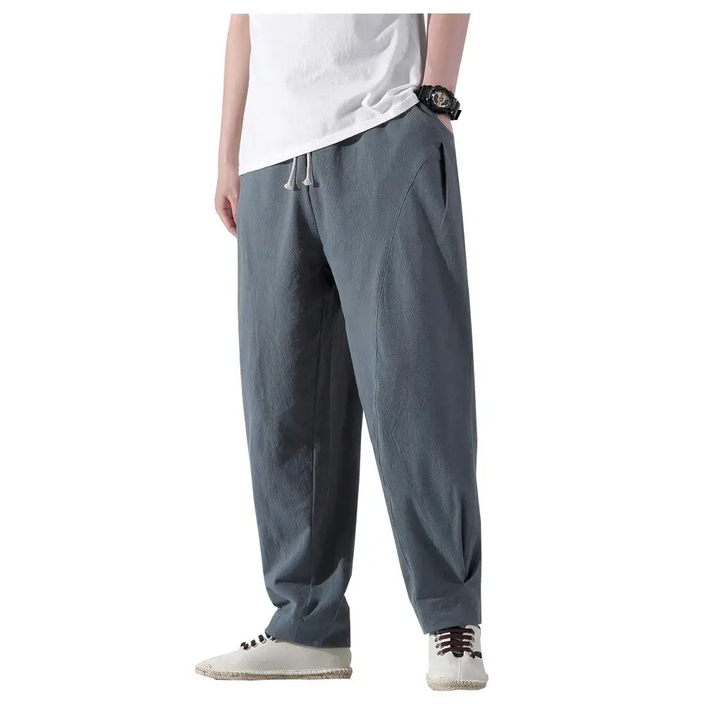 Summer Men Cotton Linen Pants Men Chinese Style Harem Lantern Trousers Wide Leg Pants Men Casual Traditional Oriental Bottoms
Summer Men Cotton Linen Pants Men Chinese Style Harem Lantern Trousers Wide Leg Pants Men Casual Traditional Oriental Bottoms