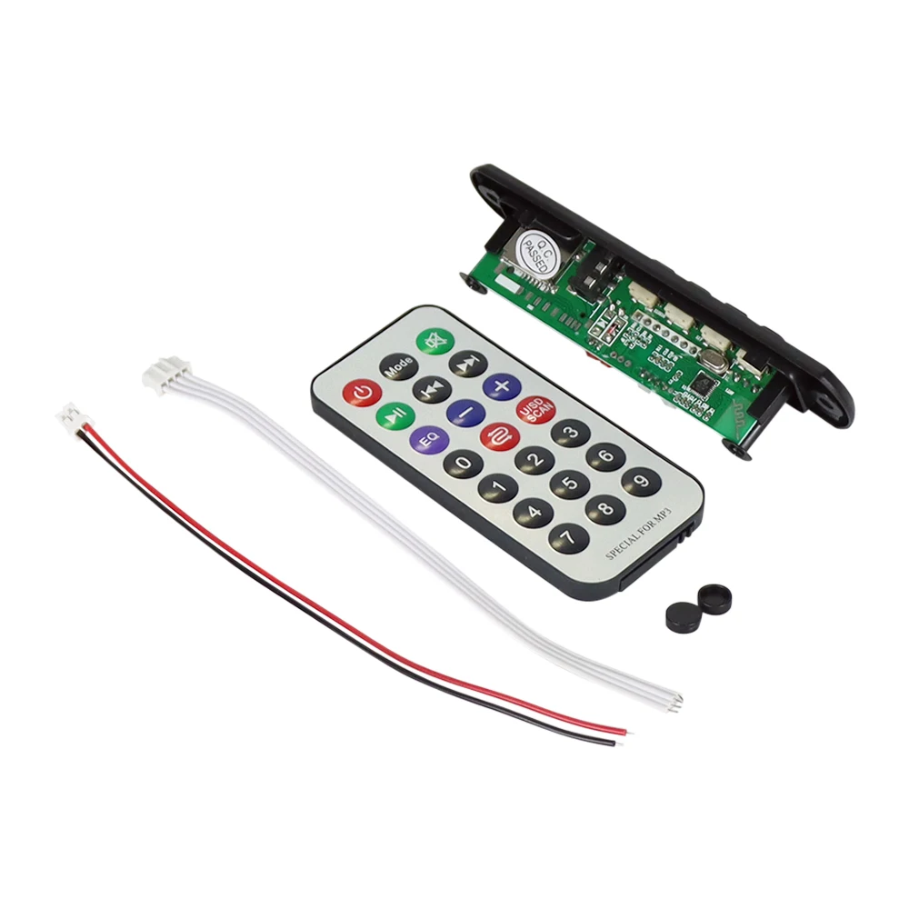 Bluetooth Audio Decoder Board Module MP3 Player LED MP3 WMA WAV decoder board For 12V USB TF FM for car audio speaker
Bluetooth Audio Decoder Board Module MP3 Player LED MP3 WMA WAV decoder board For 12V USB TF FM for car audio speaker