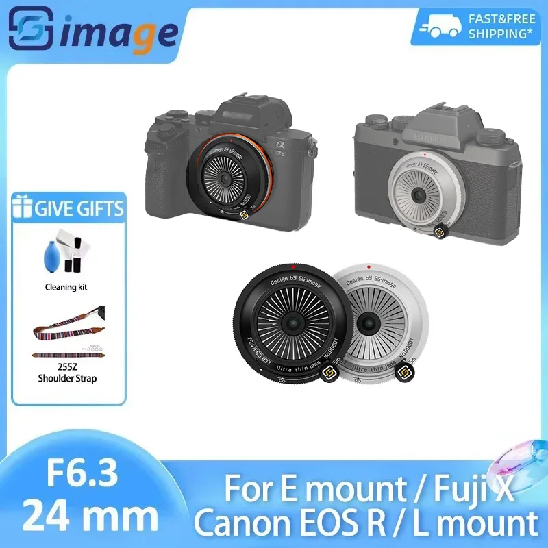 SG Image 24mm F6.3 Full Frame Ultra-thin Biscuits Lens for Sony E Fuji X Nikon Z Z5 A7III A7 Canon RF R8 Sigma L Mount
SG Image 24mm F6.3 Full Frame Ultra-thin Biscuits Lens for Sony E Fuji X Nikon Z Z5 A7III A7 Canon RF R8 Sigma L Mount