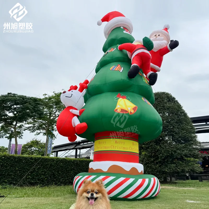 Inflatable Christmas Tree with Climbing Santa Claus and Deer Outdoor Decoration for Yard Holiday Parties & Events
Inflatable Christmas Tree with Climbing Santa Claus and Deer Outdoor Decoration for Yard Holiday Parties & Events