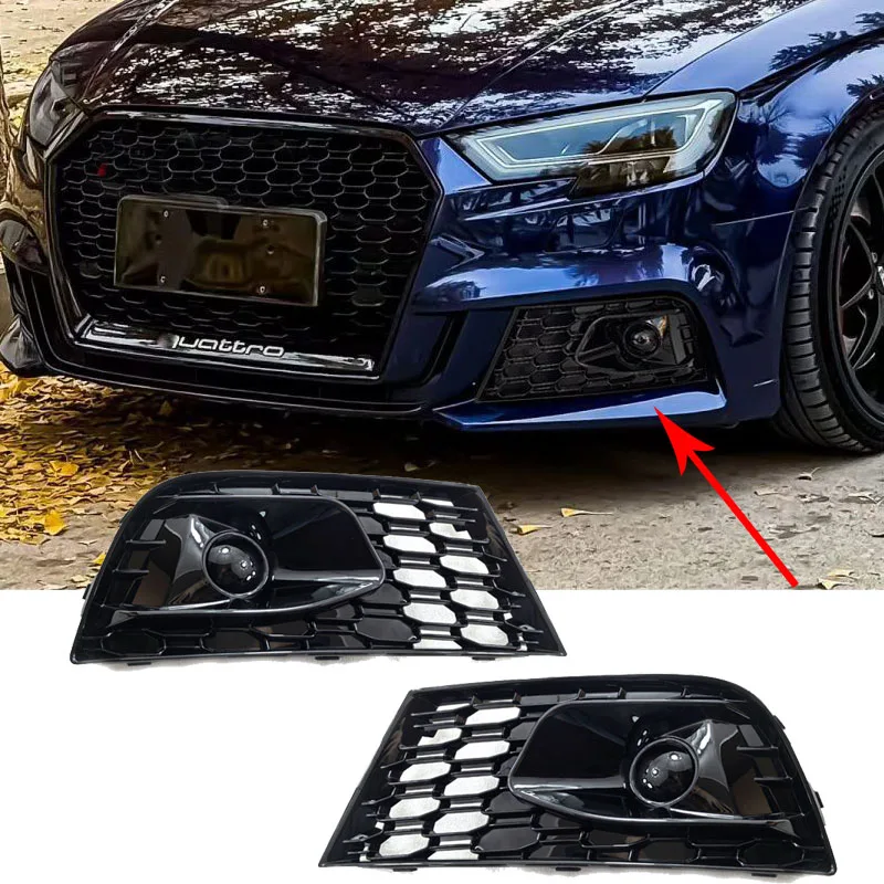 For Audi A3 S3 R-Line 2017 2018 2019 2020 Fog Lamp Cover Grill Front Honeycomb Grille Bumper Racing Grills Fog Lamp Frame Car
For Audi A3 S3 R-Line 2017 2018 2019 2020 Fog Lamp Cover Grill Front Honeycomb Grille Bumper Racing Grills Fog Lamp Frame Car