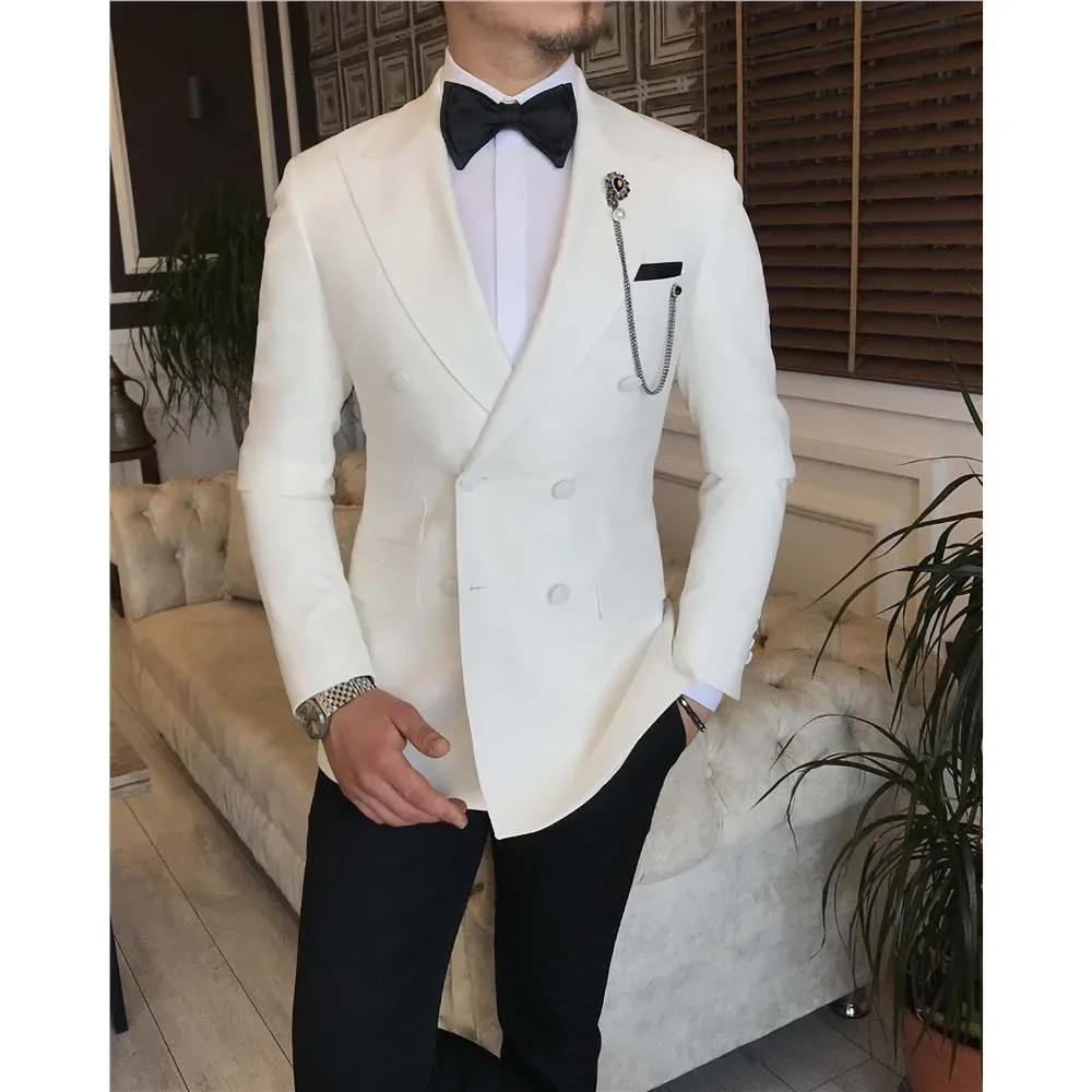 Elegant Gentleman Men Suits Fashion Peak Lapel Double Breasted Blazer with Pants 2 Piece Business Wedding Groom Tuxedo 2023
Elegant Gentleman Men Suits Fashion Peak Lapel Double Breasted Blazer with Pants 2 Piece Business Wedding Groom Tuxedo 2023