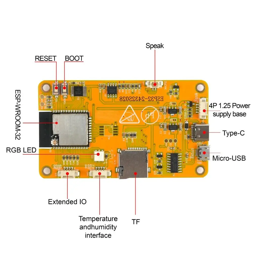 NEW 2.8inch Resistive Touchscreen Dual Cores 240*320 LCD Display with Acrylic Case ESP32 Board Electronic accessories
NEW 2.8inch Resistive Touchscreen Dual Cores 240*320 LCD Display with Acrylic Case ESP32 Board Electronic accessories
