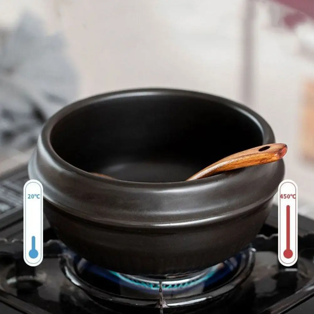 1Set Food Grade Ceramic Bibimbap Pot Safe Handheld Design Even Heat Distribution for Korean Style Rice Soup Braised Chicken Dish
1Set Food Grade Ceramic Bibimbap Pot Safe Handheld Design Even Heat Distribution for Korean Style Rice Soup Braised Chicken Dish