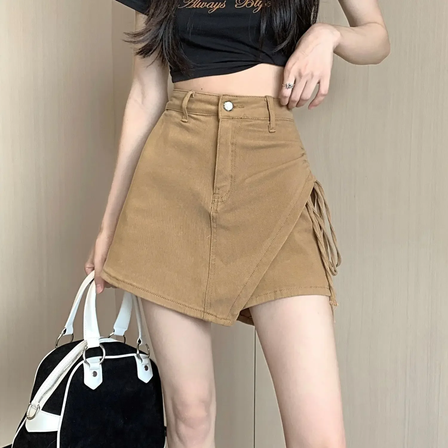 Woman Denim Skirt Korean Style With Slit Drawstring Jeans Skirts for Women Vintage Aesthetic Summer 2025 Trend Clothing Sales
Woman Denim Skirt Korean Style With Slit Drawstring Jeans Skirts for Women Vintage Aesthetic Summer 2025 Trend Clothing Sales