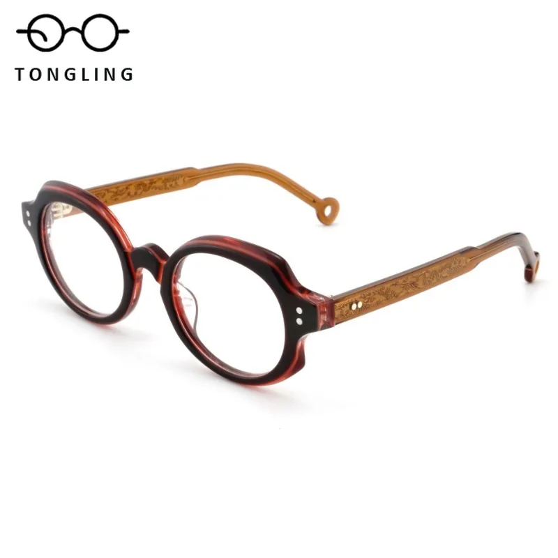 2025 Vintage high quality round frame hollow decorative legs Fashion acetic for men and women with prescription lenses available
2025 Vintage high quality round frame hollow decorative legs Fashion acetic for men and women with prescription lenses available