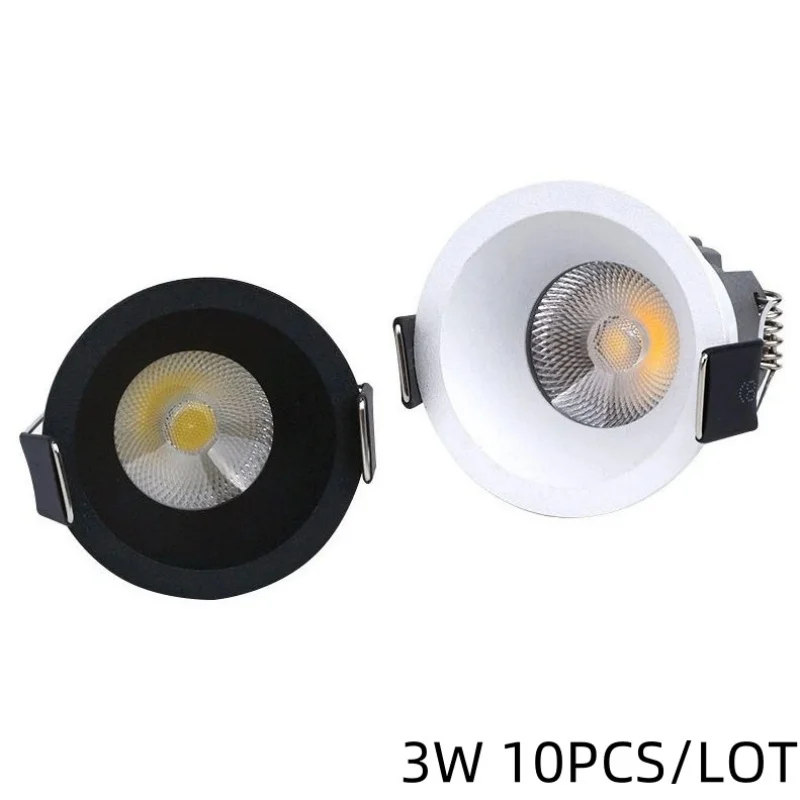 10PCS/LOT MINI Anti-Glare LED Downlight 3W COB Recessed Anti-corrosion Ceiling Spot light for Living room Cabinet 110V 220V 12V
10PCS/LOT MINI Anti-Glare LED Downlight 3W COB Recessed Anti-corrosion Ceiling Spot light for Living room Cabinet 110V 220V 12V