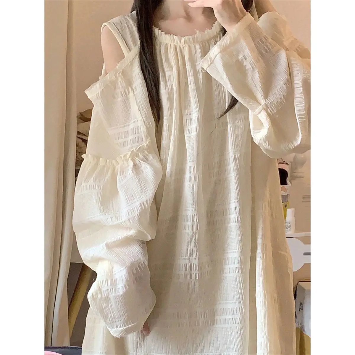 2024 Summer New Women Dress Simple Casual O Neck Off Shoulder Long Sleeve A Line Loose Short Dresses Sweet Girls Dress Vestidos
2024 Summer New Women Dress Simple Casual O Neck Off Shoulder Long Sleeve A Line Loose Short Dresses Sweet Girls Dress Vestidos