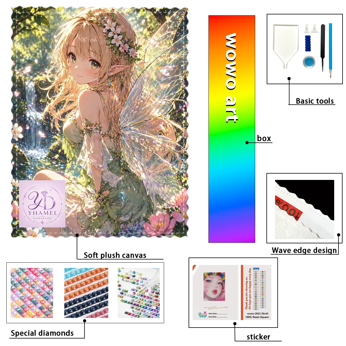 【YHAMEL Diamond Art】La niña mariposa verde Crystal AB Rhinestone FD Rhinestone Perfect Resin Diamond
【YHAMEL Diamond Art】La niña mariposa verde Crystal AB Rhinestone FD Rhinestone Perfect Resin Diamond