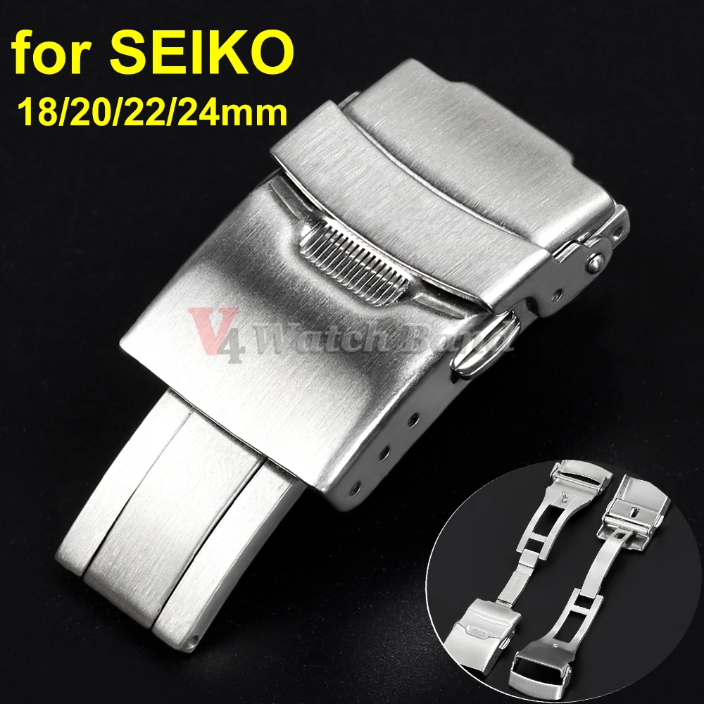 Lucury Solid Buckle for Seiko Diving Folding Stainless Steel Watch Clasp 18mm 20mm 22mm 24mm Metal Button Men Watch Accessories 
Lucury Solid Buckle for Seiko Diving Folding Stainless Steel Watch Clasp 18mm 20mm 22mm 24mm Metal Button Men Watch Accessories