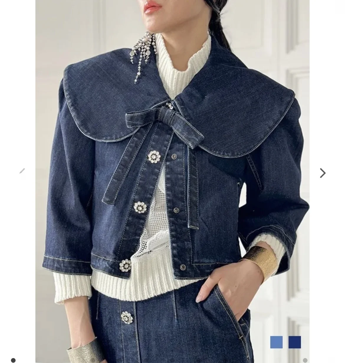 Fashionable Cute Denim Jacket Toru Wee 24 New Arrival Autumn Short Outerwear for Women Other Material 100% Stylish Casual Coat
Fashionable Cute Denim Jacket Toru Wee 24 New Arrival Autumn Short Outerwear for Women Other Material 100% Stylish Casual Coat