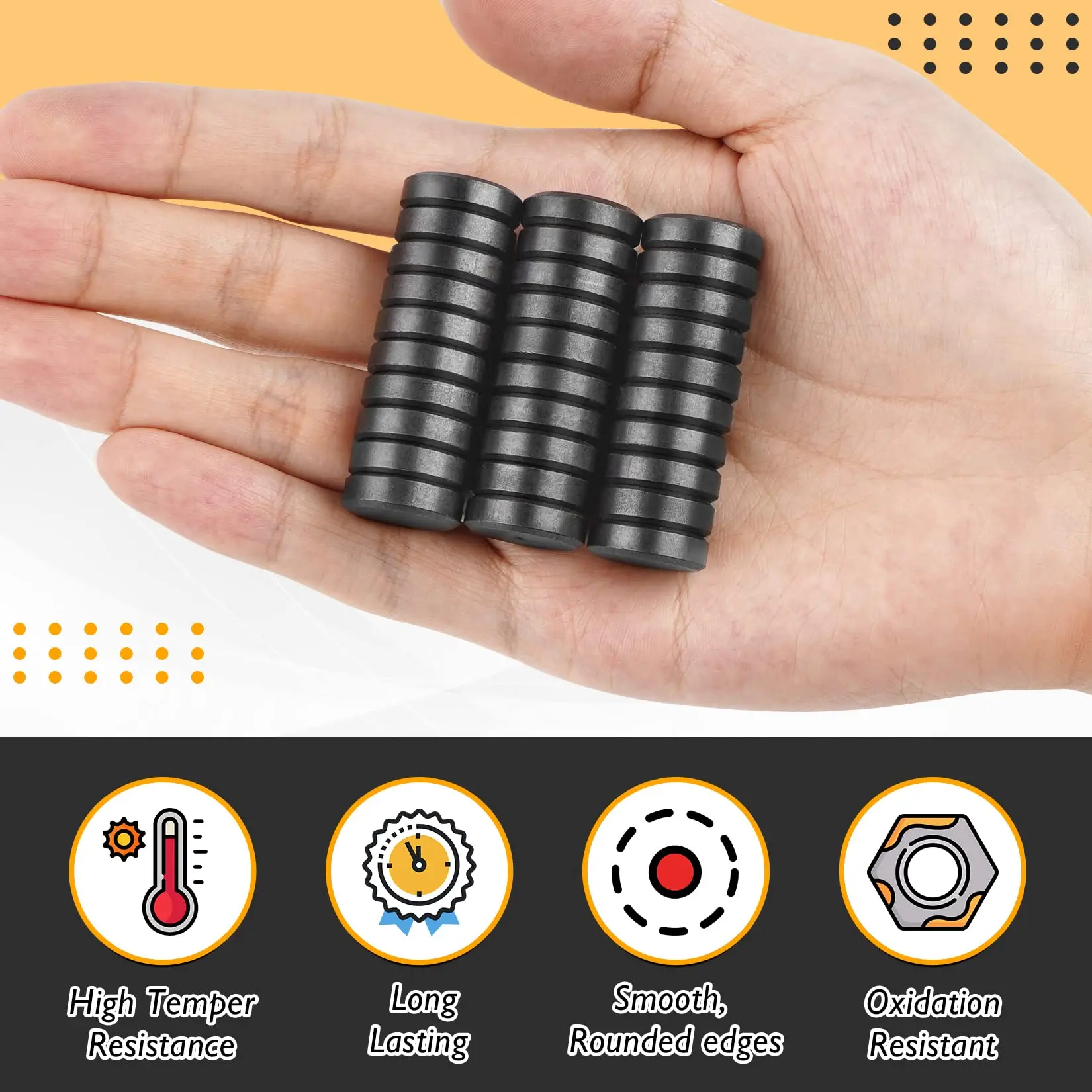 10/50Pcs Strong Ceramic Industrial Magnets Hobby Craft Magnets 18x5mm Round Magnet Disc for Refrigerator Button DIY Cup Magnet
10/50Pcs Strong Ceramic Industrial Magnets Hobby Craft Magnets 18x5mm Round Magnet Disc for Refrigerator Button DIY Cup Magnet
