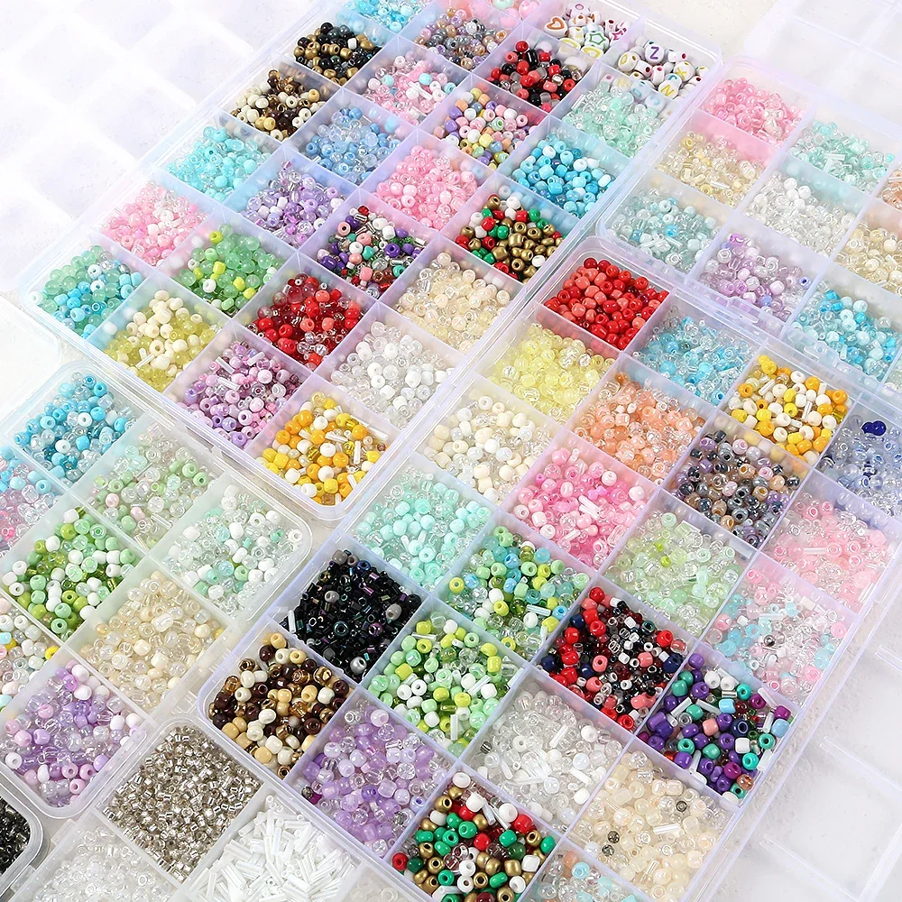 Grid Box Color Glass Rice Beads Mixed Color Diy Handmade Beaded Bracelet Necklace Jewelry Material Package
Grid Box Color Glass Rice Beads Mixed Color Diy Handmade Beaded Bracelet Necklace Jewelry Material Package